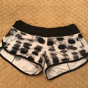Lululemon Black and White Shorts